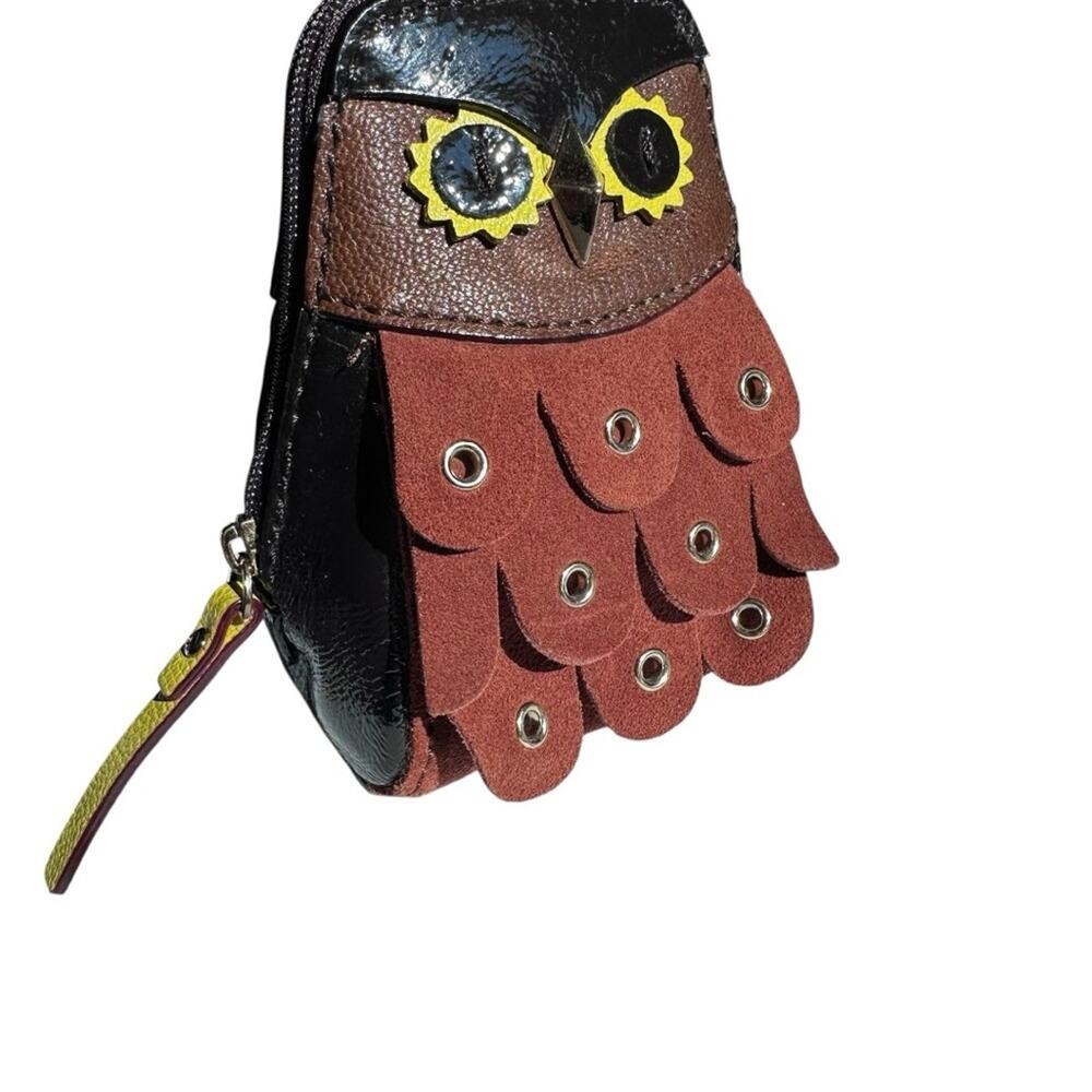 Kate Spade - Coin Purse, Minerva Owl Mini Bag, suede and patent leather - Picture 5 of 8